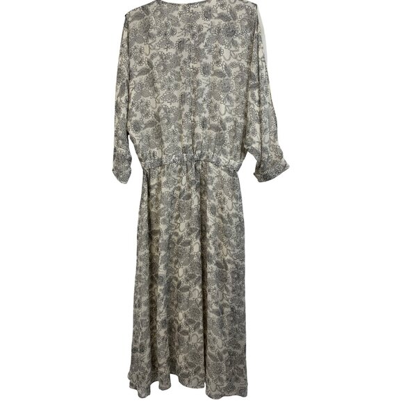 Derek Lam 10 Crosby Silk Floral Cutout Print Midi Dress Size 4 Dolman NWT $595 - Picture 7 of 9